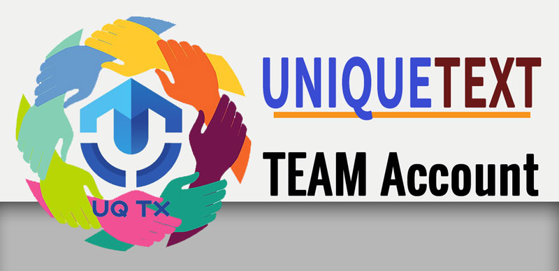 One UniqueText Account for Your Entire Team. Why Not?